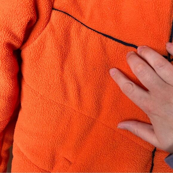 Vintage 90s Y2K 2000s reversible Nike jacket the navy blue and orange - Picture 3 of 10